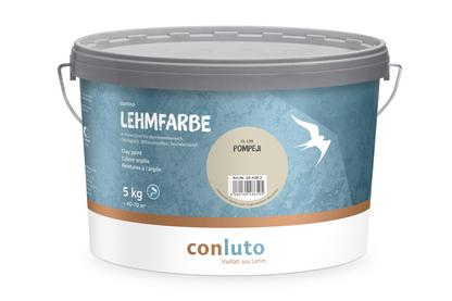 Lehmfarbe Pompeji conluto Lehmfarbe im 5kg Eimer - Farbton pompeji