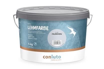 Lehmfarbe Palomagrau conluto Lehmfarbe im 5kg Eimer - Farbton palomagrau