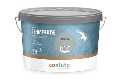 Lehmfarbe Muschel conluto Lehmfarbe im 5kg Eimer - Farbton muschel