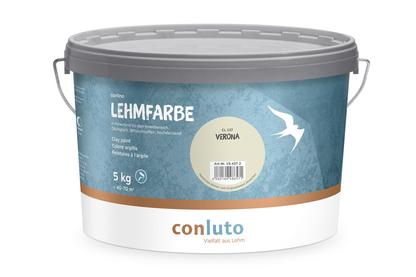 Lehmfarbe Verona conluto Lehmfarbe im 5kg Eimer - Farbton verona