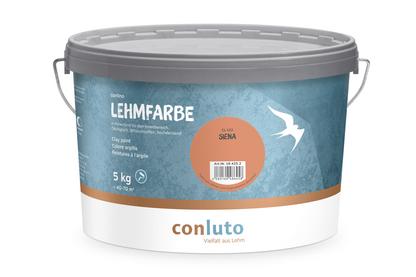 conluto Lehmfarbe im 5kg Eimer - Farbton siena
