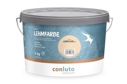 Lehmfarbe Lehmocker hell conluto Lehmfarbe im 5kg Eimer - Farbton lehmocker hell