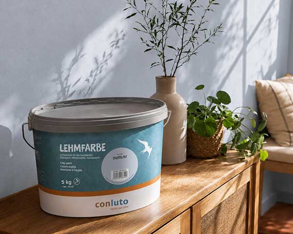 conluto Lehmfarbe Taufblau