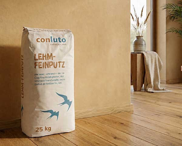 Lehm-Feinputz trocken